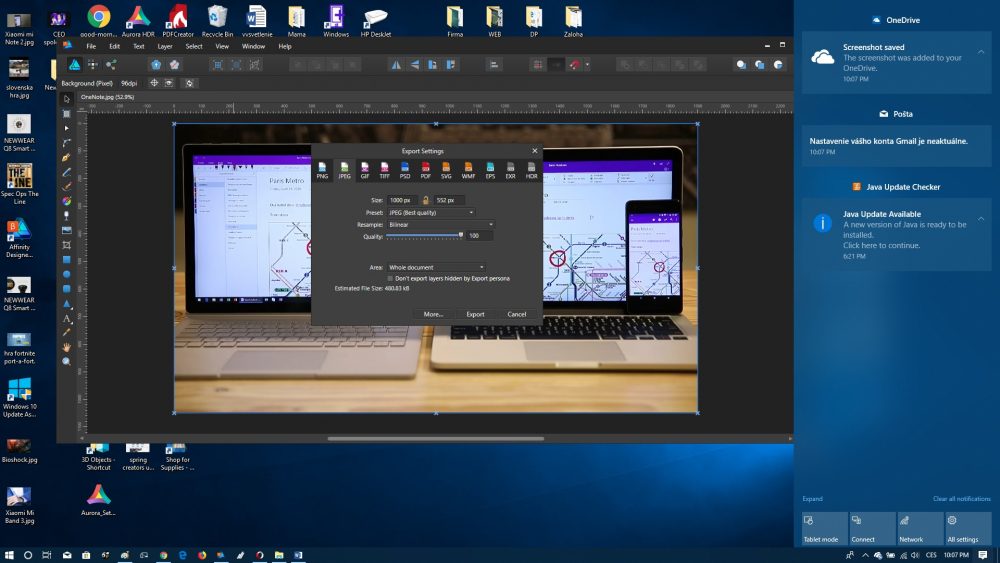 notifikacne centrum Windows 10