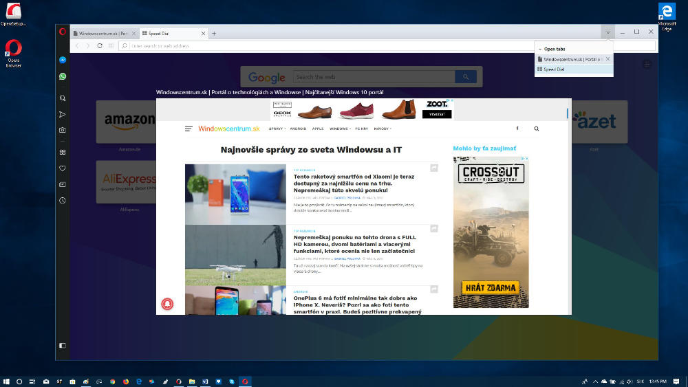 Internetovy prehliada Opera 53 stabilna verzia
