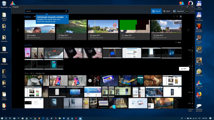 aplikacia fotografie casova os Windows 10