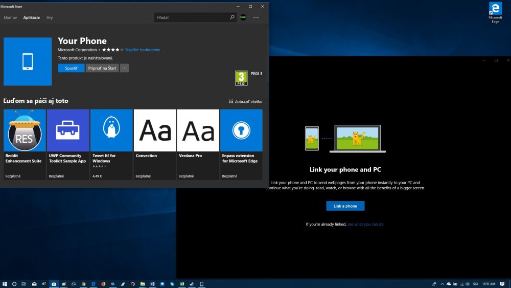 prepojenie Windows smartfonu s Windows pocitacom aplikacia