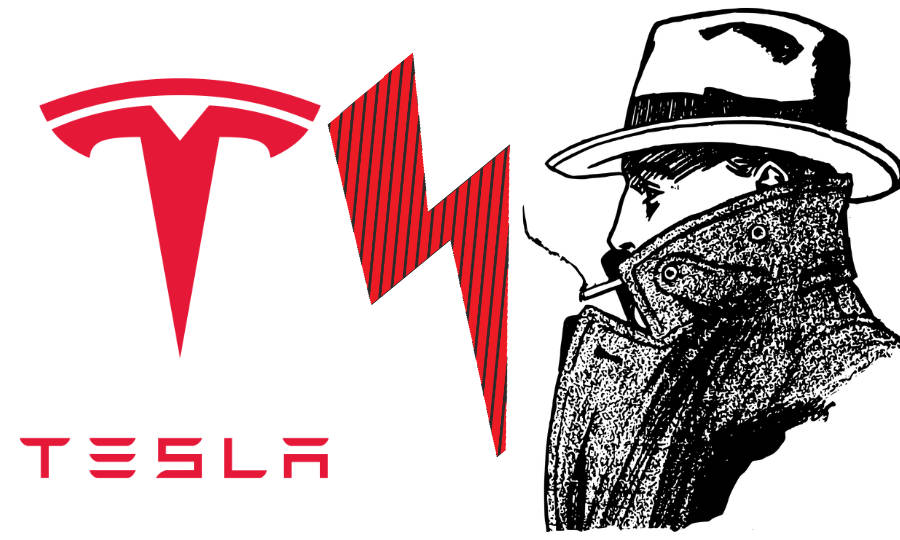 tesla zaluje agenta