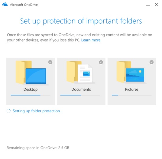OneDrive automaticka synchronizacia suborov Know Folder Move_2