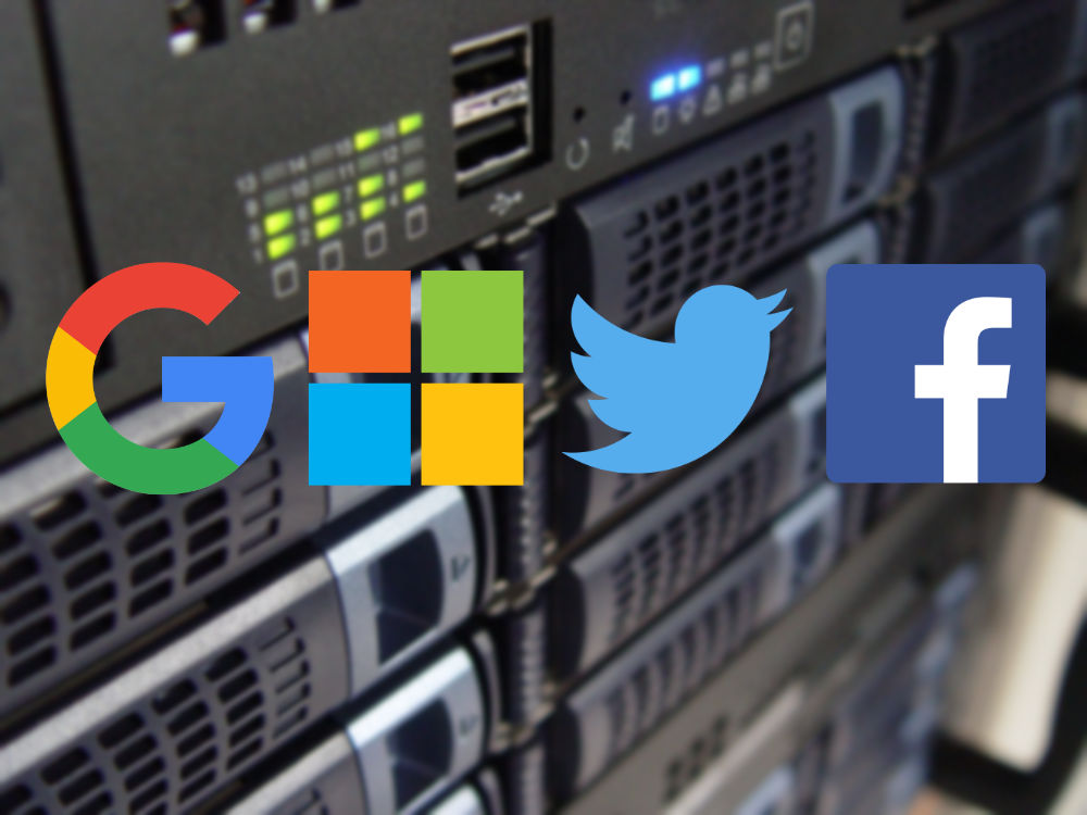 technologicki giganti facebook twitter google microsoft