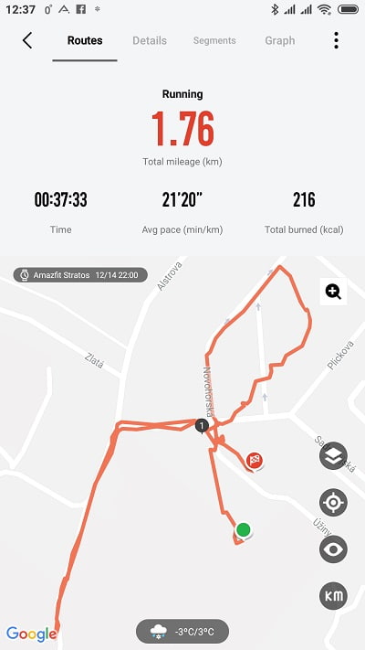 Xiaomi Amazfit Stratos 2 rozhranie aplikacie (2)