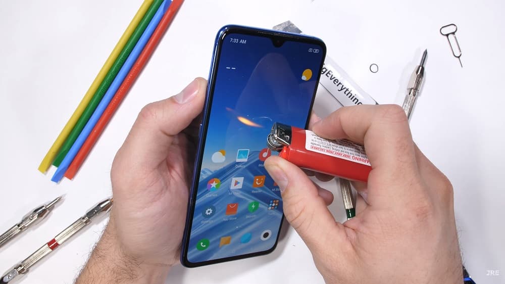 Xiaomi Mi 9 test odolnosti