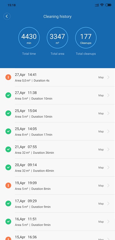 Roboticky vysavac Xiaomi Robot vacuum_aplikacia_4
