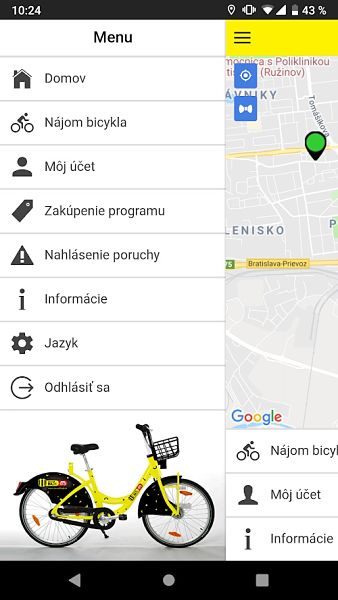 slovnaft bajk appka menu 2_opt