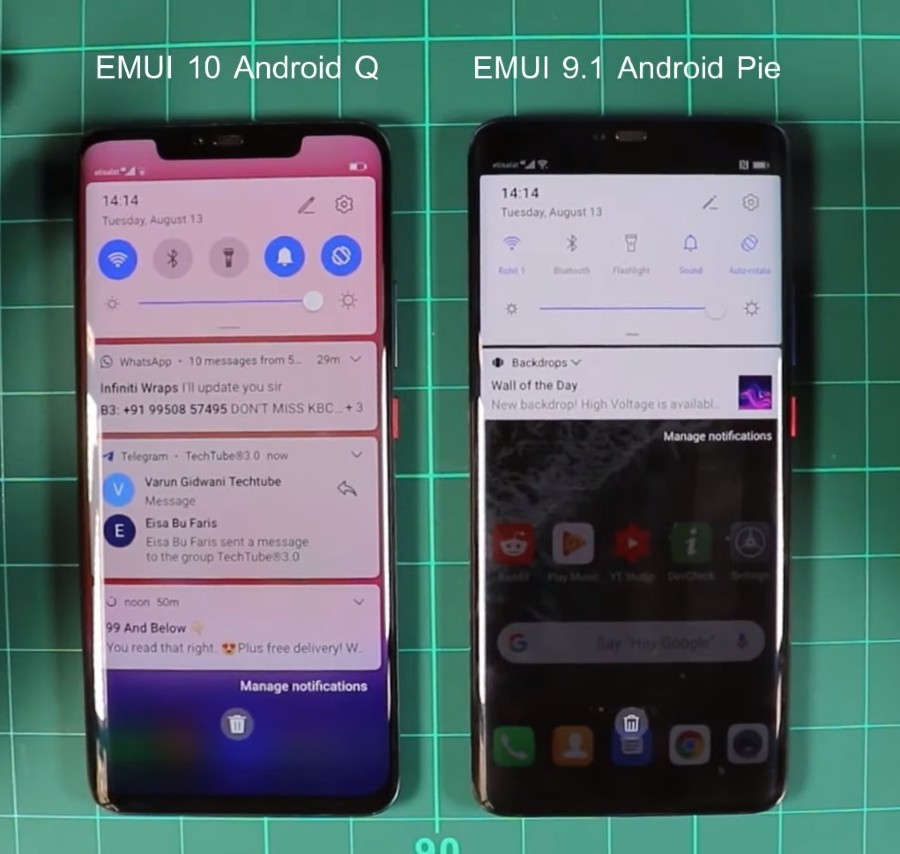 EMUI 10 vs EMUI 9 rozdiely