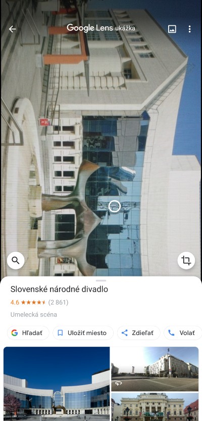 Google Lens informacie o oskenovanom objekte