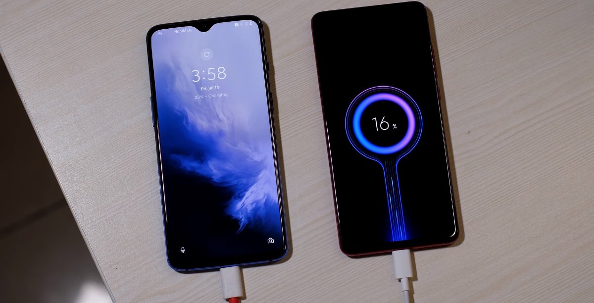 Redmi KPro vs OnePlus 7_nabijanie