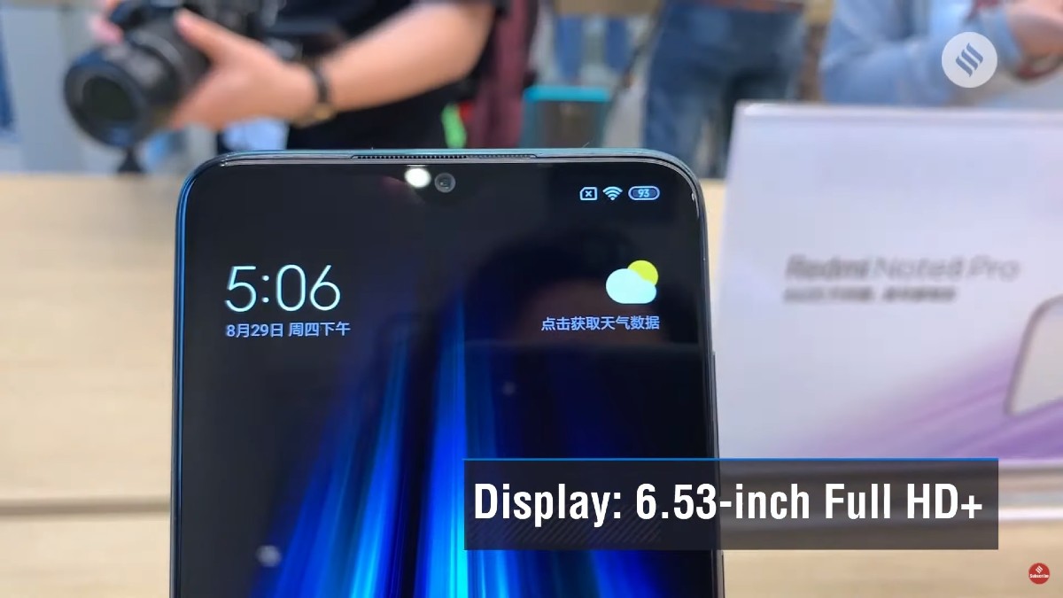 Redmi Note 8 Pro displej
