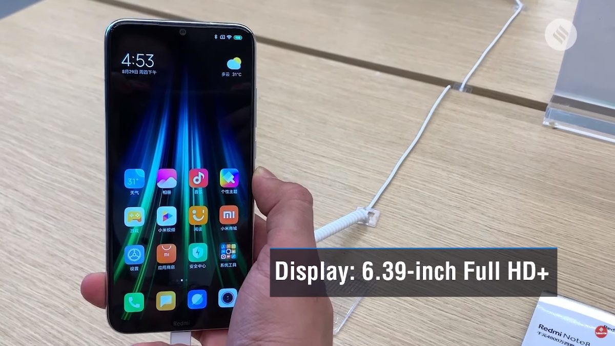 Redmi Note 8 displej