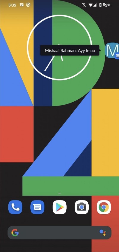 Google Spravy_notifikacie vo forme bubliny_1