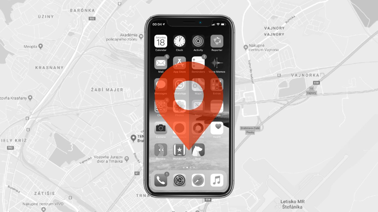 iPhone telefony sledovanie polohy