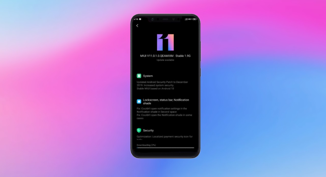 Xiaomi Mi 8 Android 10