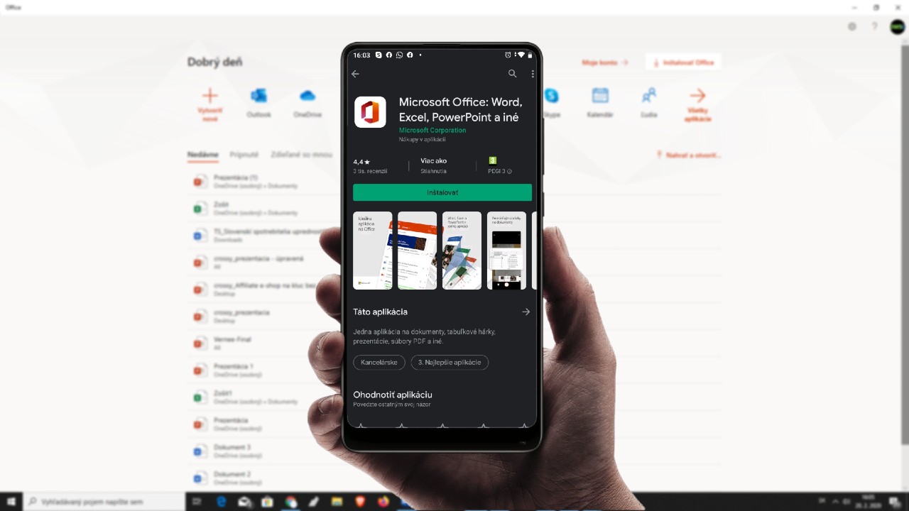 Microsoft Office 365 aplikacia