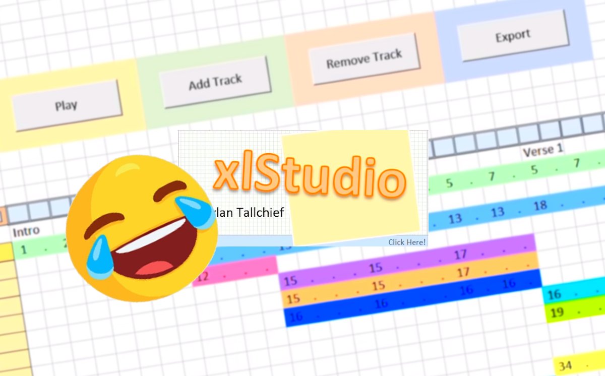 xLstudio - hudobny nastroj v exceli