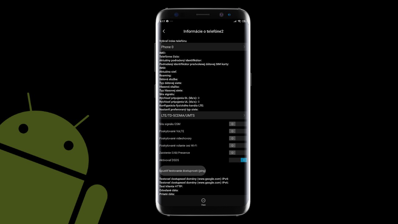 Android skryte kody