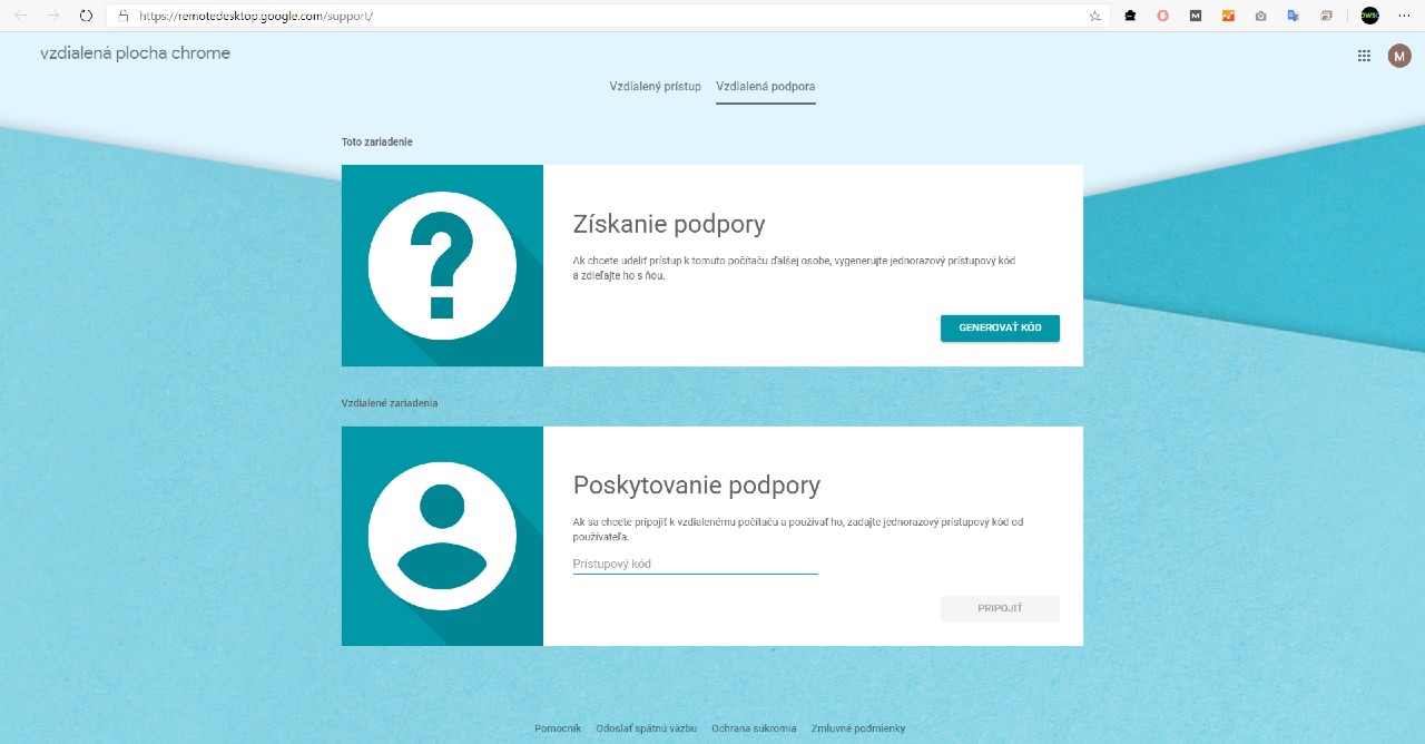 Remote Desktop_vzdialena podpora online