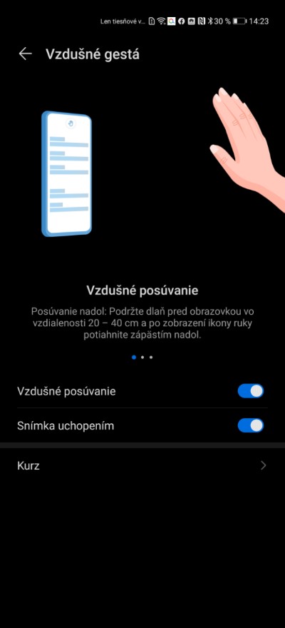 Huawei P40 Pro_senzor na gesta_2