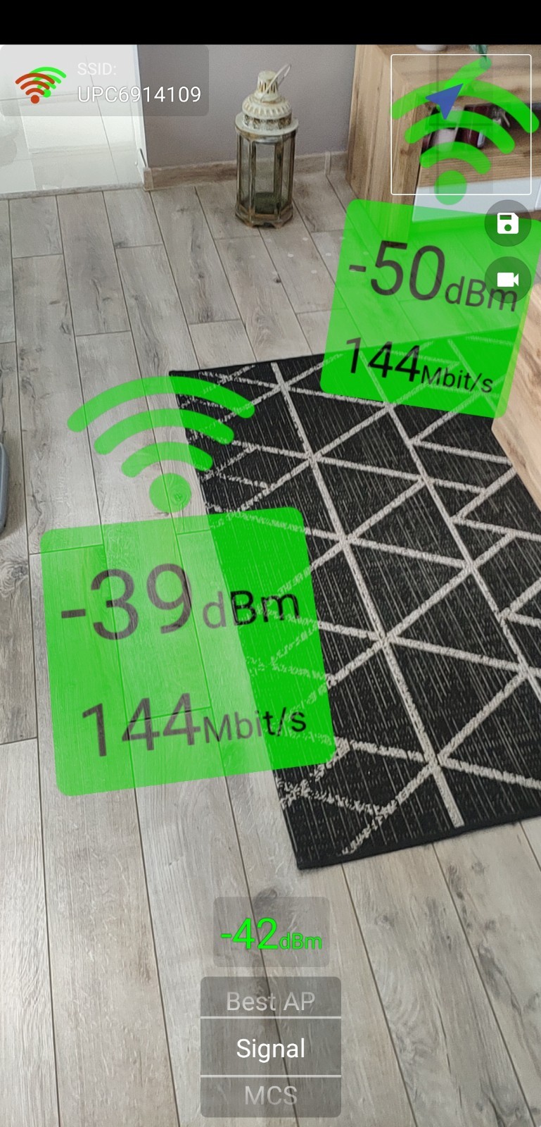 Android_ako zistit intenzitu signalu WiFi A