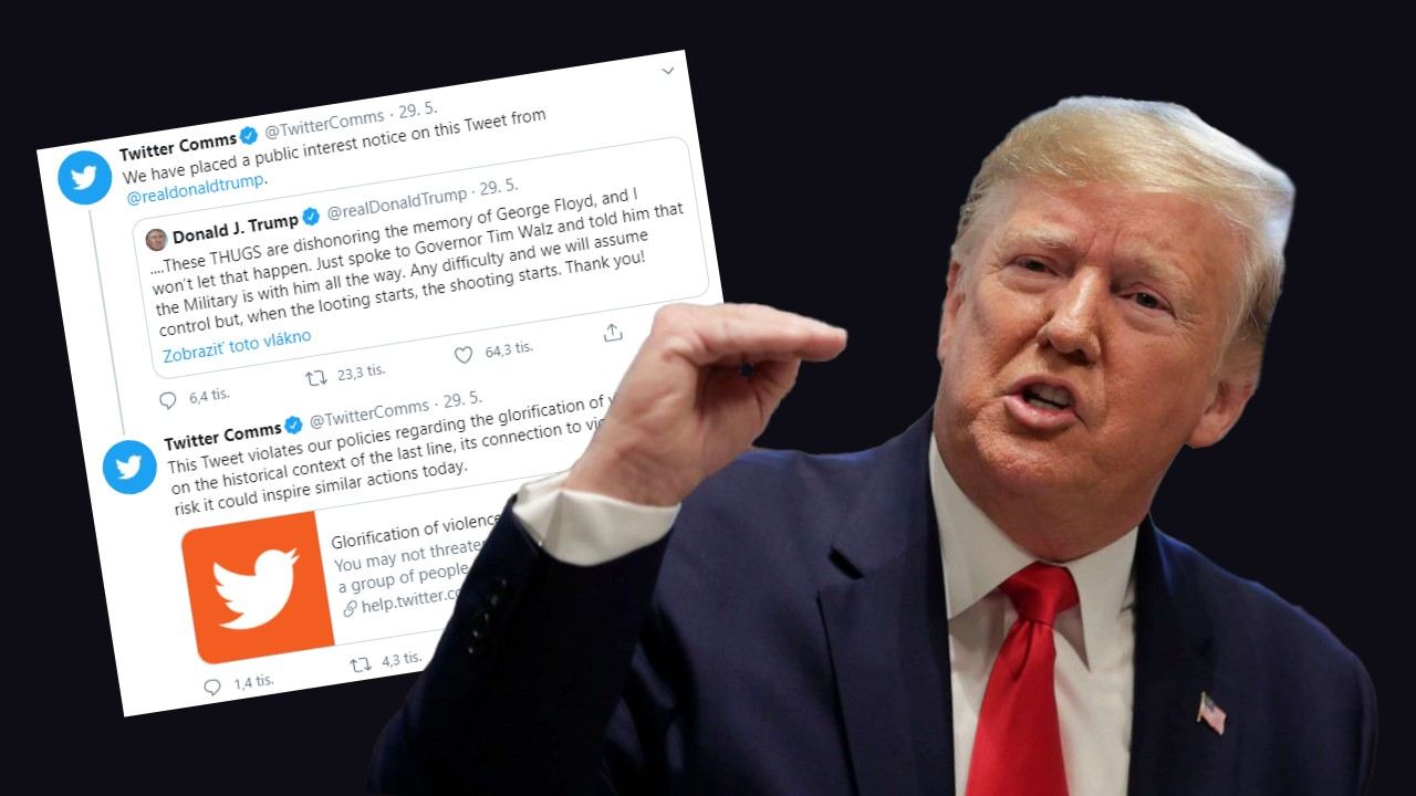 Donald trump redaguje na Twitter
