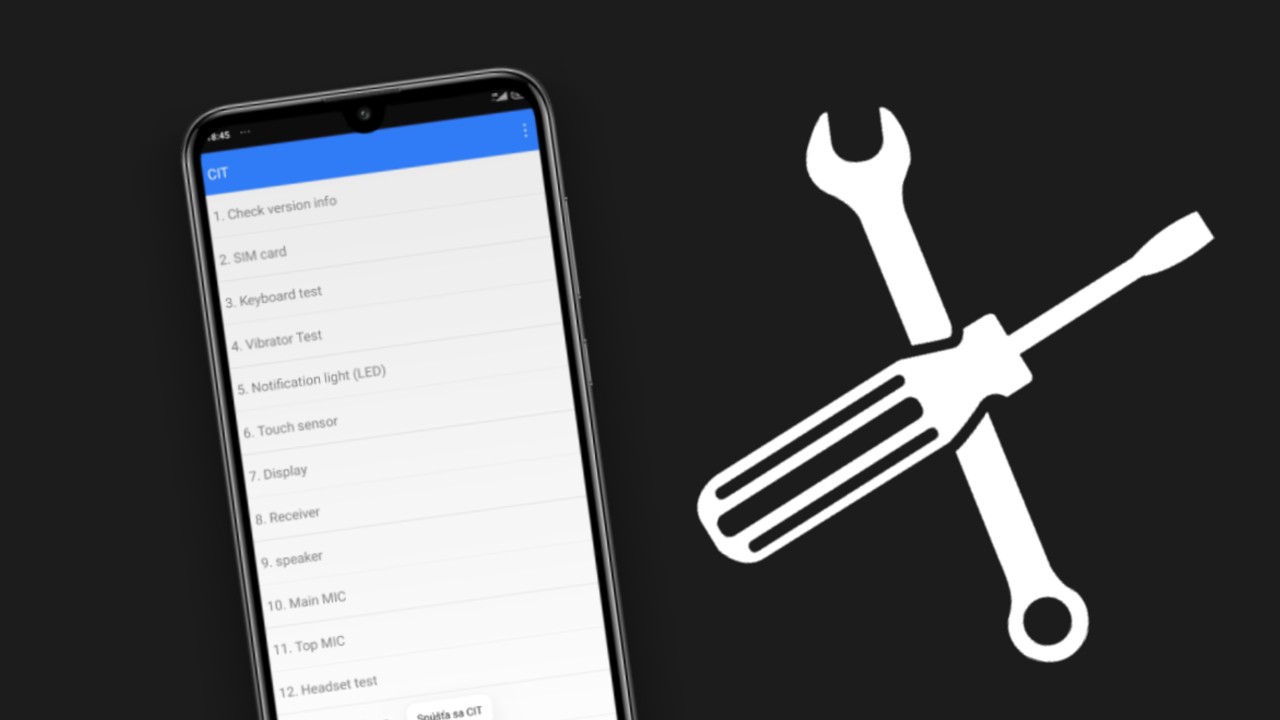 Servisne menu v Xiaomi a redmi telefonoch
