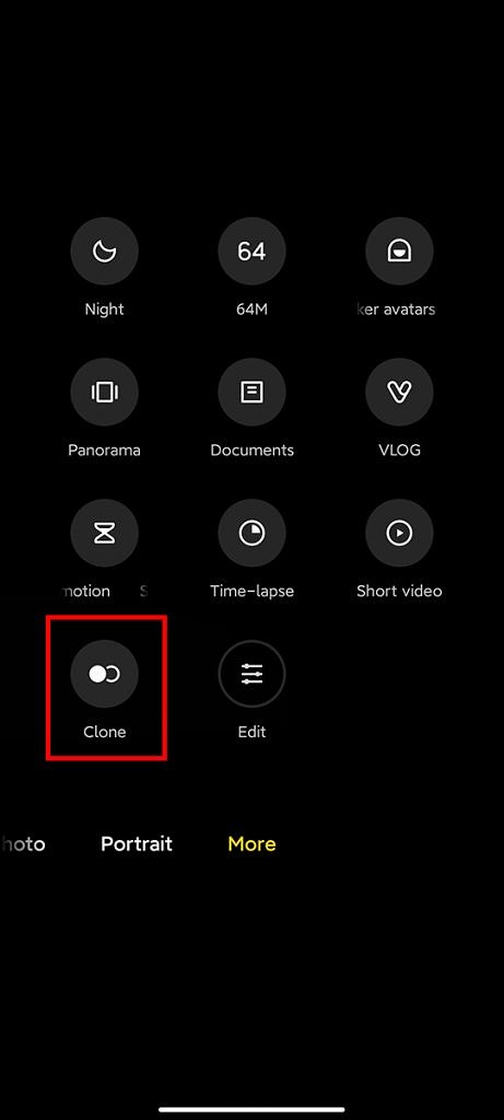MIUI 12_kamera funkcia klonovania