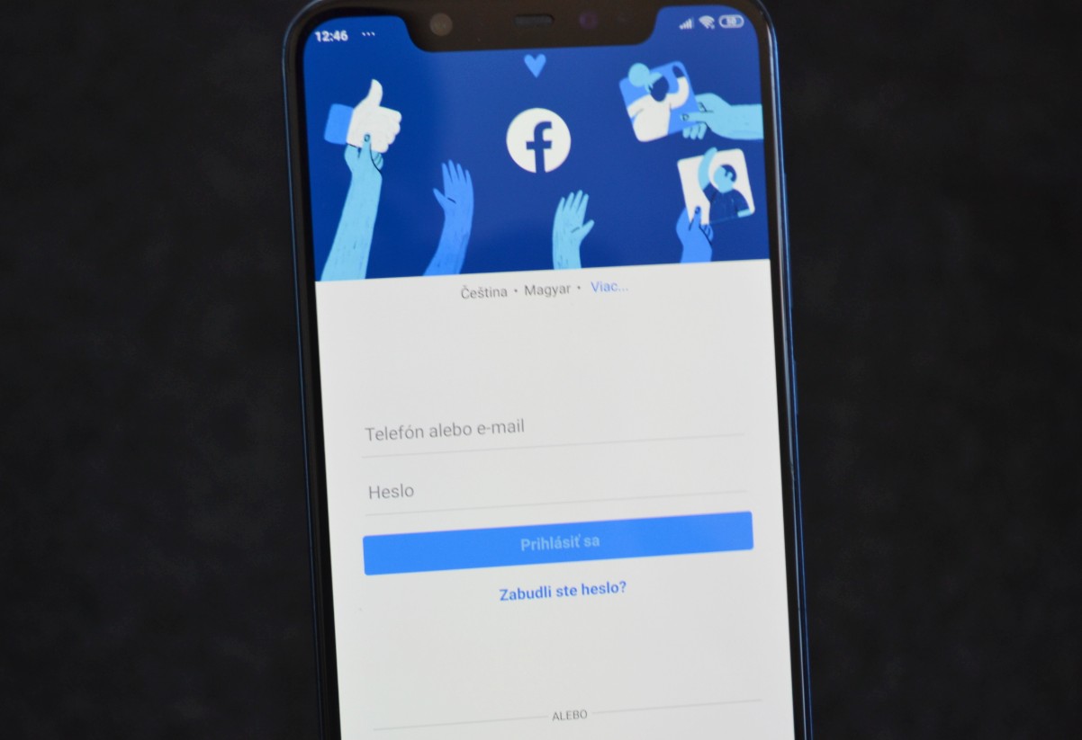 Prihlasovacie udaje Facebook