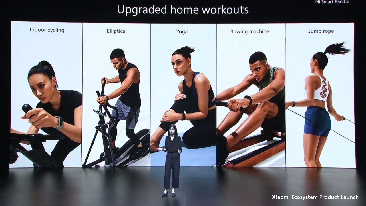 Xiaomi Mi band 5_podpora sportov