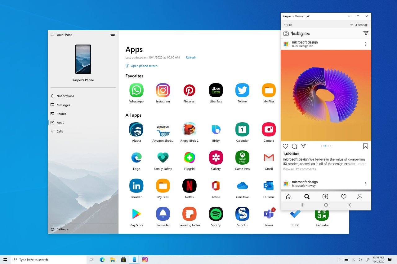 Microsoft Vas telefon aplikacia_prepojenie PC a smartfonu