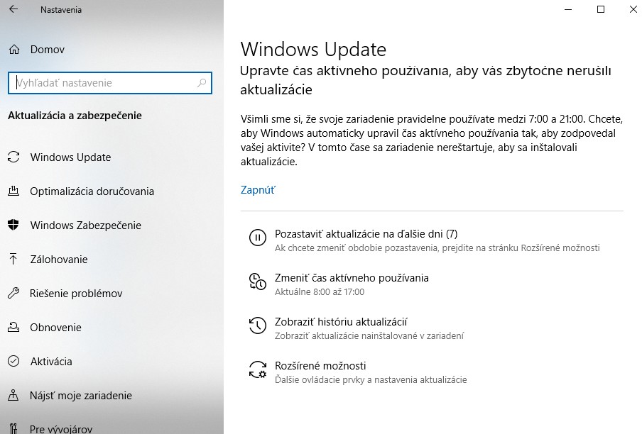Automaticke aktualizacie Windows 10