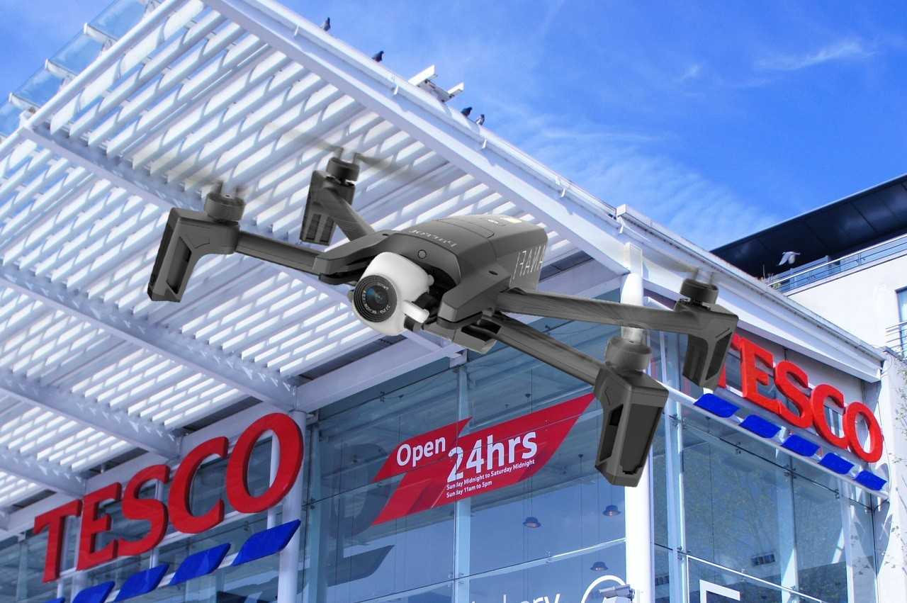 Tesco dorucovanie potravin pomocou drona