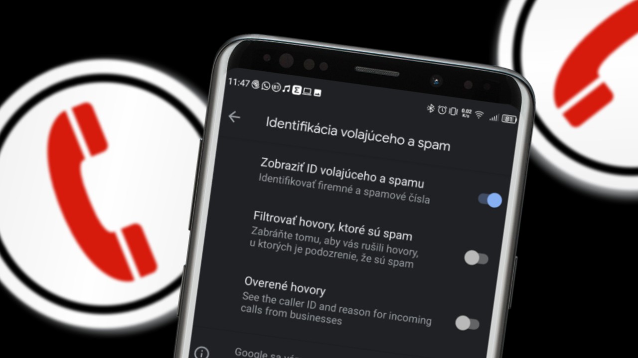 Identifikacia spamovych hovorov google telefon
