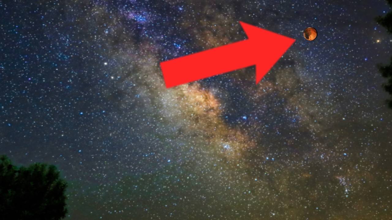 Mars na oblohe