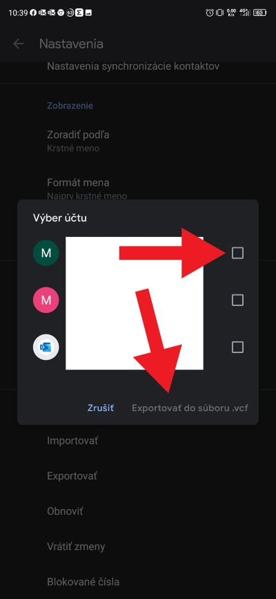 ako exportovat kontakty navod_2