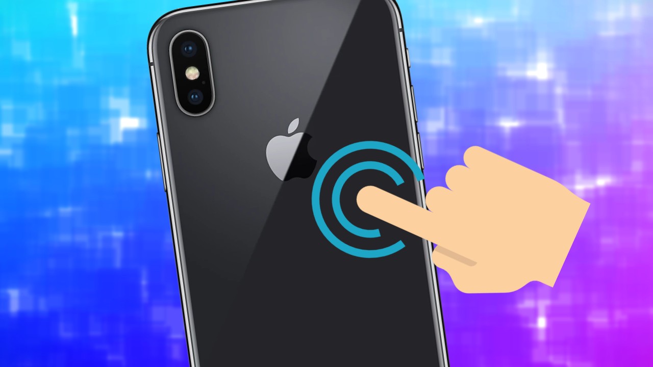 iPhone poklepanie po chrbte smartfonu