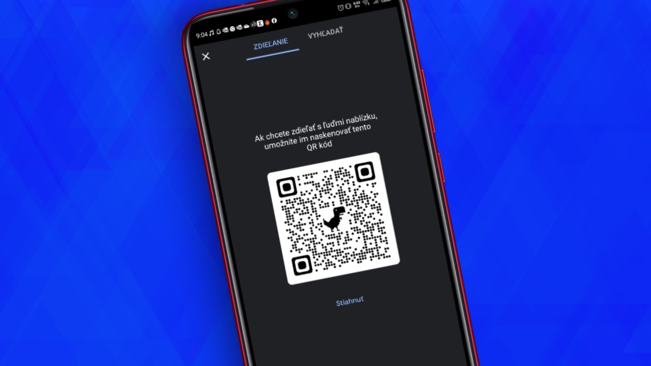 Chrome vygenerovanie QR kodu
