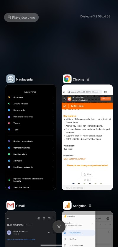 MIUI 12_multitasking rezim