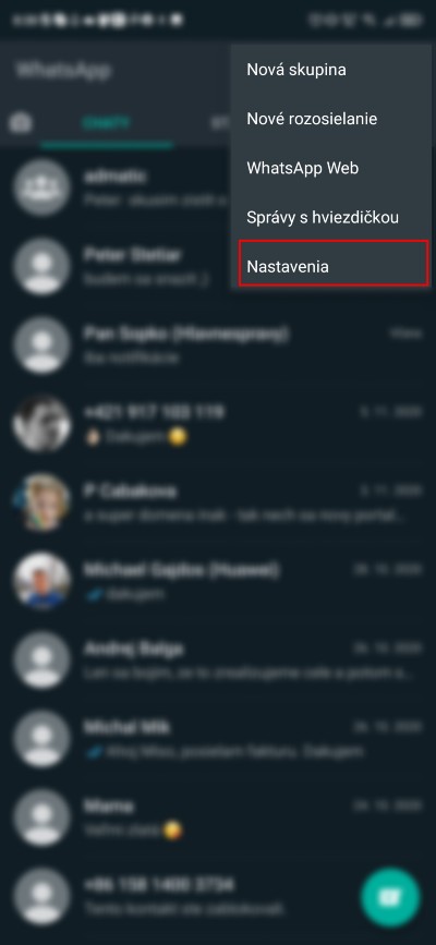 WhatsApp_ako vymazat prebrane multimedialne subory z aplikacie_1