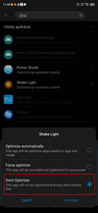 Zapnutie funkcie baterky pri zatraseni smartfonu navod_2