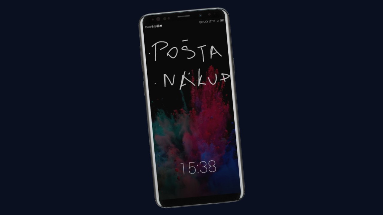 poznamka na uzamknutej obrazovke androidu