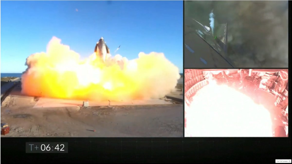 Starship SN8_explozia