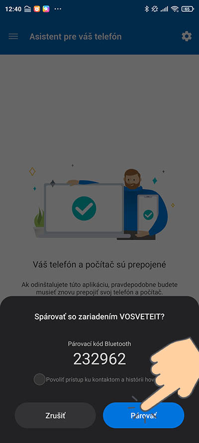 Vas telefon_ako volat z pocitaca_sparovanie_3