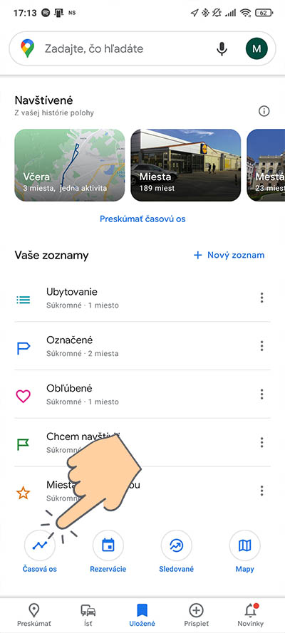 Google Mapy aplikacia_pristup k navstivenym lokalitam a miestam_2