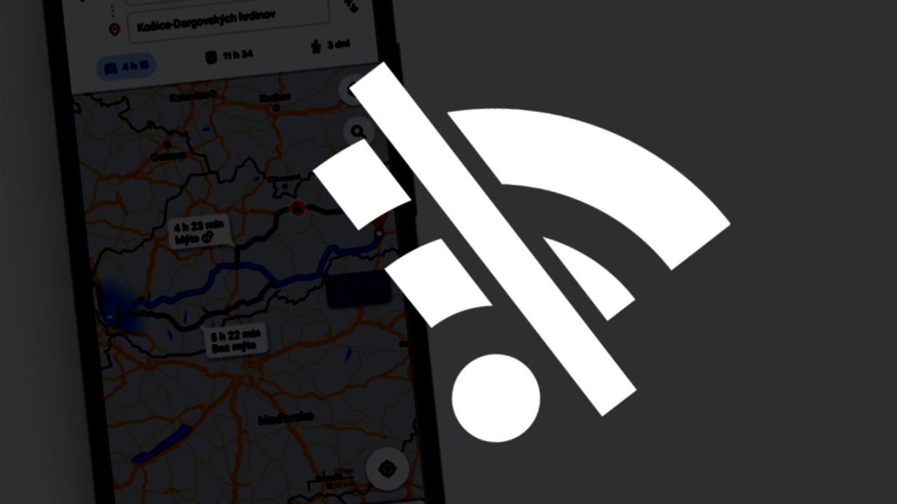 Google Mapy bez pristupu k internetu