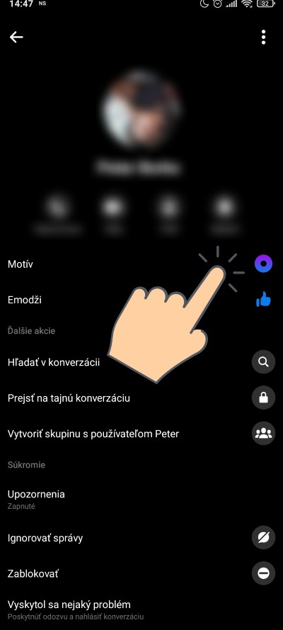 Messenger_zmena motivu konverzacie_1