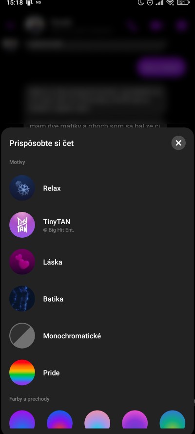 Messenger_zmena motivu_konverzacie_2