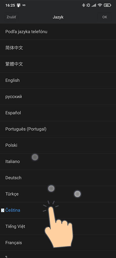 Mi Band 5_zmena predvoleneho jazyka_5