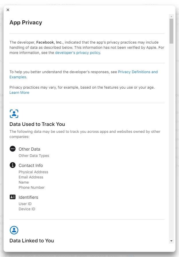 Pristup k datam Facebook_iOS_1